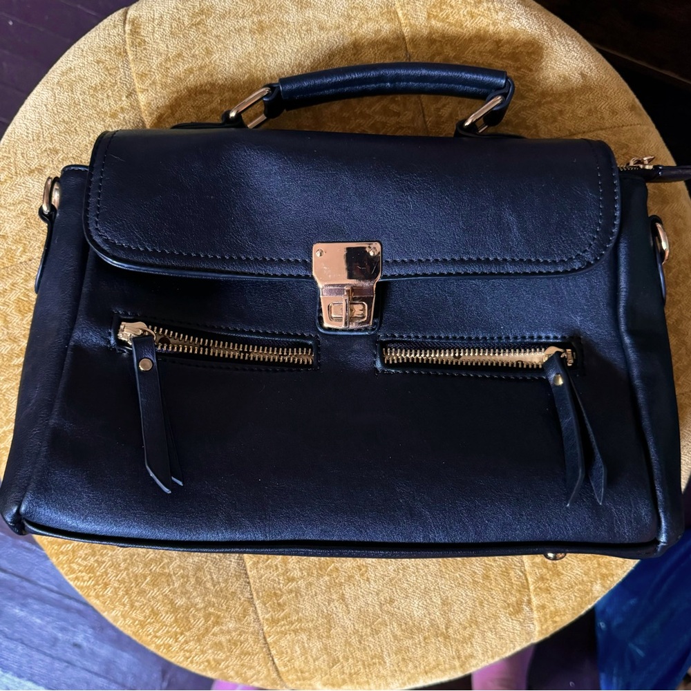 Melie Bianco Black satchel